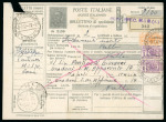 Stamp of Italy » Posta Militare » Guerra di Spagna Bollettino pacchi da 2,50 l. con il bollo "Servizio Speciale M.I.S./(A)"