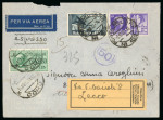 Stamp of Italy » Posta Militare » Seconda Guerra Mondiale Busta via aerea espresso dalla P.M. 102 in Ucraina