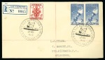 Stamp of Olympics » 1956 Melbourne 1956 Melbourne, complete set of Olympic registered labels on 15 covers