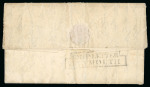Stamp of Great Britain » Postal History 1828 Entire sent within Wales from Denbigh to Newcastle, rated "1/8", reverse with "SHIP LETTER / PLYMOUTH" hs, contents refer to Australia