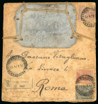 Stamp of Italy » Regno d'Italia Placca di piombo inviata per posta raccomandata
