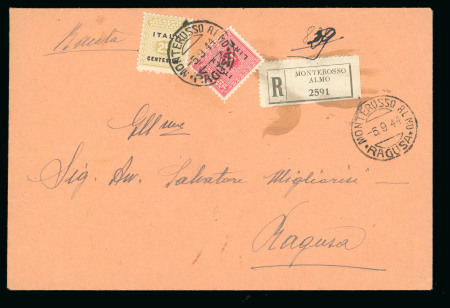 Stamp of Italy » Foreign Occupations of Italian Territories or Under Italian Sovereignty » Anglo-American Occupation of Sicily 1944, insieme di otto lettere/cartoline per l'interno