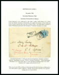Stamp of Kenya, Uganda and Tanganyika » British East Africa 1906 (Dec 5) Incoming 12 1/2c postal stationery envelope from Dutch Surinam to Kikuyu