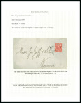 Stamp of Kenya, Uganda and Tanganyika » British East Africa 1899 (Feb 24) Commercial envelope sent underpaid from Mombasa to Austria with 1896-1901 1a