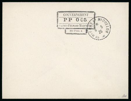 Stamp of Colonies françaises » St. Pierre et Miquelon 1926, SPM ''P P 005'' de 1926 oblitération du 6 mai