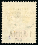 Stamp of Kenya, Uganda and Tanganyika » British East Africa 1890 Overprinted GB 1/2a on 1d, 1a on 2d and 4a on