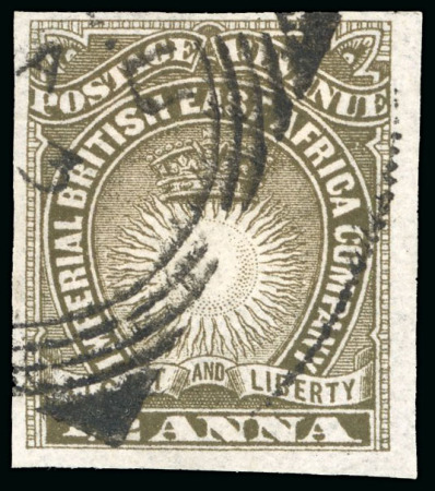 Stamp of Kenya, Uganda and Tanganyika » British East Africa 1890-95 1/2a dull brown imperforate used single