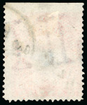Stamp of Kenya, Uganda and Tanganyika » British East Africa 1891 Mombasa Provisional manuscript 1/2a on 2a with variety double surcharge, used, initialled "A.D."