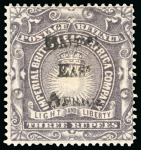 Stamp of Kenya, Uganda and Tanganyika » British East Africa 1895 British Administration 1/2a to 5R mint set of 15 plus 3 extra shades