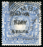 Stamp of Kenya, Uganda and Tanganyika » British East Africa 1895 British Administration 1/2a to 5R used set of 15 plus extra shades/examples