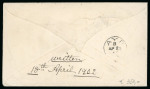 Stamp of Italy » Missions, Post Offices and Postal History Abroad » Crete 1902 Two covers La Canea (Chandia) to Germany and Scotland with 1901 overprinted 1pi on 25c
