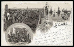 Stamp of Italy » Missions, Post Offices and Postal History Abroad » Crete 1898-1904 Three franked postcards to Italy from the "Morosini", "Flavio Gioia" and "Euridice" battleships
