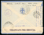 Stamp of British Occupation of Italian Colonies » Eritrea 1942 (March 9) very scarce forerunner usage before the introduction of the "M.E.F." stamps