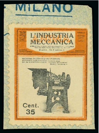 Stamp of Italy » Corrieri di Milano 1920, lotto composto da marche e cartoline/buste di corrieri di Milano