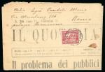 Stamp of Italy » Italian Colonies and Possessions » Eritrea 1928-29, due giornali affrancati per l'Italia