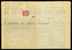 Stamp of Italy » Italian Colonies and Possessions » Eritrea 1928-29, due giornali affrancati per l'Italia