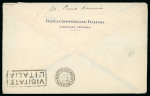 Stamp of Italy » Italian Occupations WWII » Corfu 1941 (June 15) Cover from the Banca Commerciale Italiana through military mail with Corfu overprinted stamps
