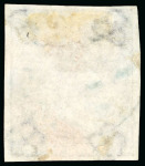 Stamp of Great Britain » 1855-1900 Surface Printed » 1855-57 No Corner Letters 1855-57 Wmk Emblems (inverted) 6d deep mauve imperforate plate proof, good margins, with neat trial cancellation