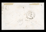Stamp of Great Britain » Hand Illustrated and Printed Envelopes 1845 (Sep 20) "Hartley's Racing Calendar Office" printed envelope depicting horse racing at top, franked with 1841 1d red