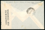 Stamp of Italy » Italian Occupations WWII » Cyclades Islands (Isole Cicladi) 1941 Cover from Syra, one of three civilian mails from the Cyclades with Aegean Islands frankings