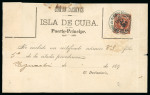 Stamp of United States » U.S. Possessions » Puerto Príncipe 1898 one of two known registered mail receipts with Puerto Principe frankings