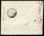 Stamp of Italy » Italian Occupations WWII » Crete 1941 A very rare combination of these Italian and German censorships on mail from crete