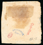 Stamp of United States » U.S. Possessions » Puerto Príncipe 1898 1c on 1m third printing, used tied to a small piece
