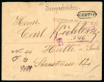 Stamp of United States » U.S. Possessions » Puerto Príncipe 1899 only recorded cover with complete setting and is also the only known example sent to Germany