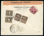 Stamp of Italy » Italian Occupations WWII » Crete 1941 (Oct 12) Censored cover from Neapolis to Athens,