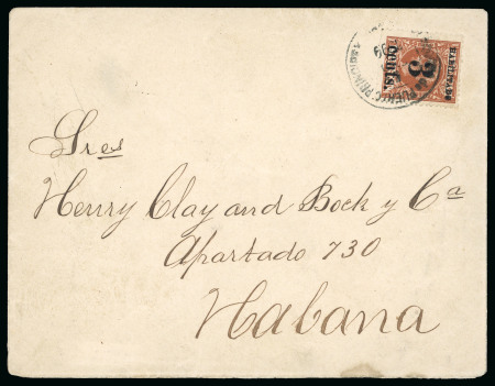Stamp of United States » U.S. Possessions » Puerto Príncipe 1899 3c on 1m island rate one of five during the Spanish colonial