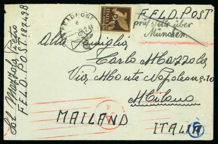 Stamp of Italy » Foreign Occupations of Italian Territories or Under Italian Sovereignty » German Occupation of Crete 1943-44 Group of six military items in Crete