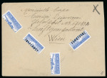 Stamp of Italy » Foreign Occupations of Italian Territories or Under Italian Sovereignty » German Occupation of the Aegean Islands » Inselpost 1945 Cover franked by Rhodes "Inselpost" red-brown, serrate perf.