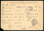 Stamp of Italy » Foreign Occupations of Italian Territories or Under Italian Sovereignty » German Occupation of the Aegean Islands 1943 30c reply cards Rhodes-Italy-Rhodes following different routes and related to the Battle of Anzio