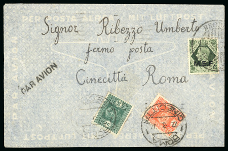 Stamp of British Occupation of Italian Colonies » Dodecanese 1947 Combination of M.E.F. used in the Dodecanese in combination with Italian postage dues