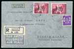 Stamp of Italy » Italian Occupations WWII » Lubiana (Ljubljana) 1941 (May 24) A very scarce cover for both the franking and the destination in Argentina