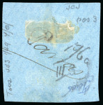 Stamp of United States » U.S. Possessions » Puerto Príncipe 1898 3c on 1c black-violet, fourth printing, position 3, inverted overprint variety, used, tied to a piece 