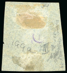 Stamp of United States » U.S. Possessions » Puerto Príncipe 1898 5c on 1c black-violet, fourth printing, position 2, inverted surcharge, used and tied to a piece