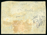 Stamp of United States » U.S. Possessions » Puerto Príncipe 1898 3c on 1m blue-green, unique inverted surcharge with surcharged margin showing "eents" variety