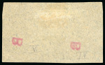Stamp of United States » U.S. Possessions » Puerto Príncipe 1898 3c on 1m blue-green, fifth printing, pair, position 3-4, misplaced surcharge variety