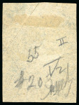Stamp of United States » U.S. Possessions » Puerto Príncipe 1898 3c on 2m blue-green, fifth printing, position 2, used on small piece, 