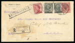 Stamp of Italy » Missions, Post Offices and Postal History Abroad » Constantinople 1921 Registered cover to Como with rare non-philatelic mixed franking