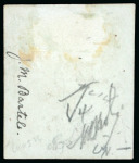 Stamp of United States » U.S. Possessions » Puerto Príncipe 1898 5c on 2m blue-green, fifth printing, position 4, used, tied to a small piece by cds