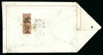 Stamp of Italy » Missions, Post Offices and Postal History Abroad » Constantinople 1922 Registered cloth envelope to Paris at "sample without value" special rate