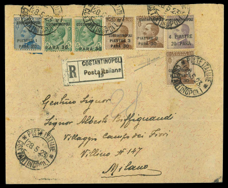 Stamp of Italy » Missions, Post Offices and Postal History Abroad » Constantinople 1921-23 Selection of 16 items on exhibition pages
