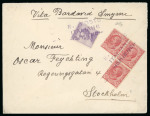 Stamp of Italy » Missions, Post Offices and Postal History Abroad » Smyrna 1922 Cover from Smyrna with provisional "R. Poste/Italiane/Smirne" three-line postmark