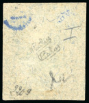 Stamp of United States » U.S. Possessions » Puerto Príncipe 1898 5c on 8m blue-green, fifth printing, position 1, inverted overprint error, used, tied to small piece
