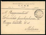 Stamp of Italy » Missions, Post Offices and Postal History Abroad » Anatolia » Civilian P.O. in Adalia 1922 (April 6) Cover to Milan with 40c tied by "Poste Italiane/Adalia"