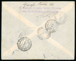 Stamp of Italy » Missions, Post Offices and Postal History Abroad » Anatolia » Civilian P.O. in Scalanova 1921 Registered cover to Tripoli, franked with 20c and 1L