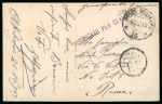 Stamp of Italy » Missions, Post Offices and Postal History Abroad » Constantinople 1919 Postcard from Eskisehir to Rome from an Italian military contingent