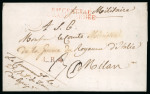 Stamp of Italy » Missions, Post Offices and Postal History Abroad » The "Grande Armée" in Russia 1812 (Nov 1) Entire letter from Smolensk, red "Bau. CENTRAL/GRANDE ARMÉE"